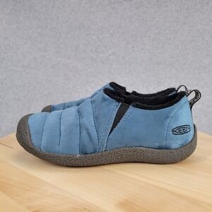 Keen Howser ii Velour Slide Shoe Women 6 Blue Quilted Fleece Lined‎ Outdoor